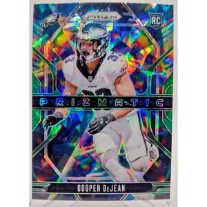 2024 Panini Prizm Cooper Dejean‎ Green Ice Prizmatic RC #6 Philadelphia Eagles
